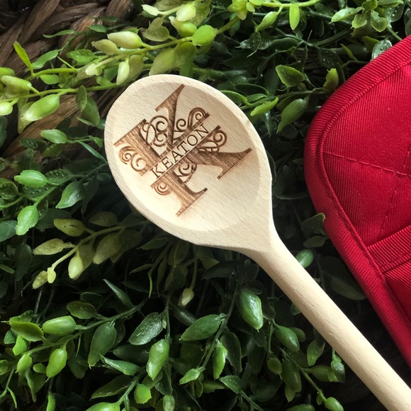 Monogram Engraved Spoon - Picture 3 of 4